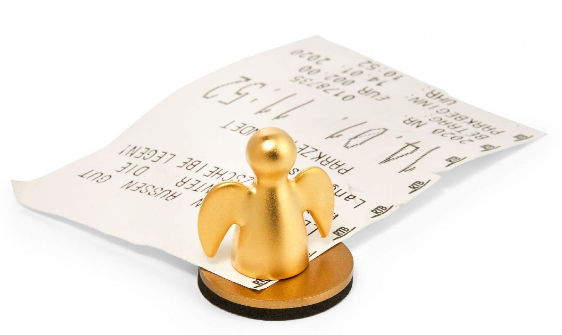 Angelo parking ticket holder and guardian angel  gold Philippi